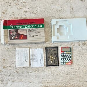 Spanish Translator Vintage Seiko Instruments Spanish Translator